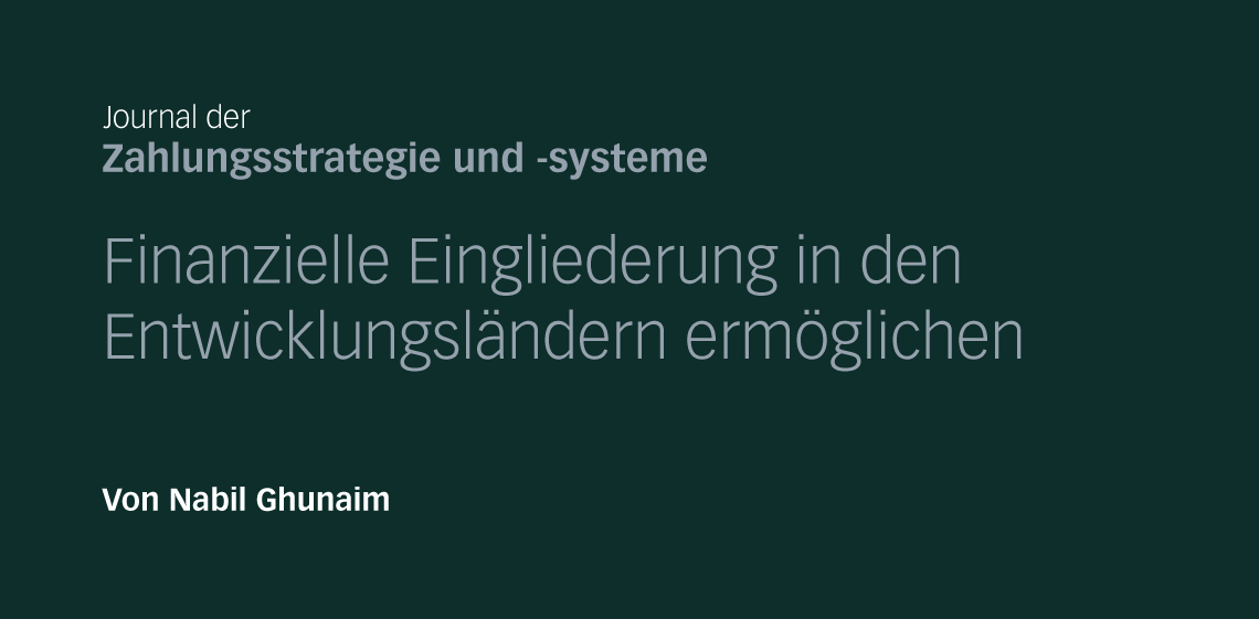 Finanzielle Eingliederung durch Entwicklungsländer ermöglichen